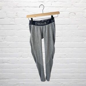 GymShark // Dry Flex Contouring Mid Rise Leggings in Marl Gray